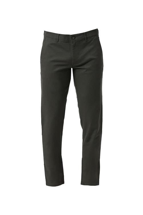 Tapered Fit Cotton Stretch Dobby Trousers