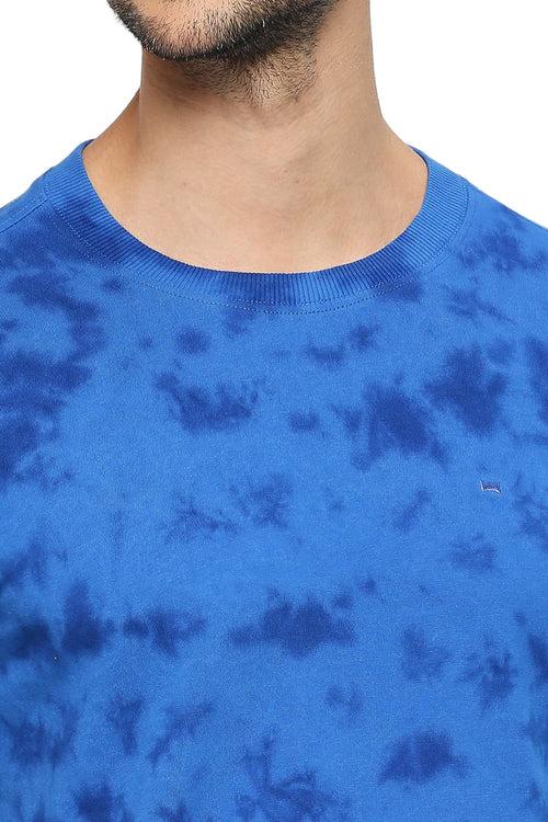 Regular Fit Cotton Tie Dye Crew T-Shirts