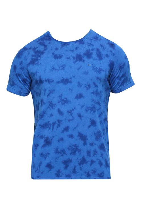 Regular Fit Cotton Tie Dye Crew T-Shirts