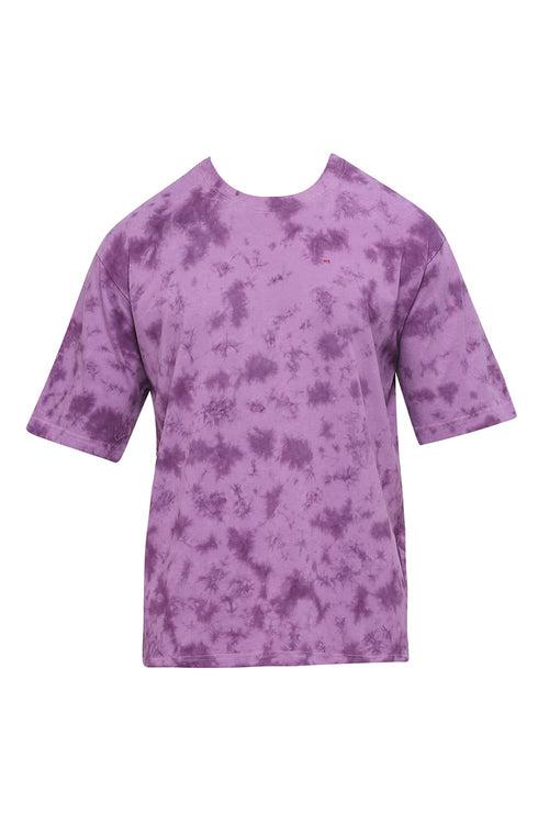 Relaxed Fit Cotton Tie Dye Crew T-Shirts