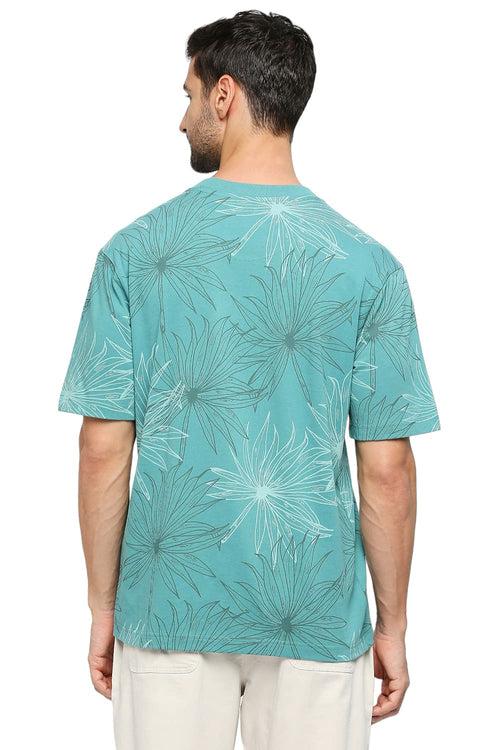 Relaxed Fit Cotton Printed Crew T-Shirts