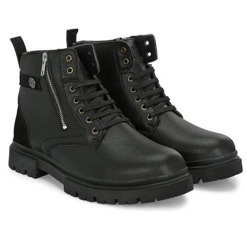 Eego Italy Chunky Zipper Boots AWESOME-BLACK