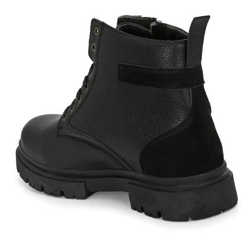 Eego Italy Chunky Zipper Boots AWESOME-BLACK