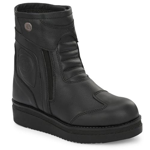 Eego Italy Genuine Leather Water Resistant Women Ridding Boots - RIDER-5-BLACK