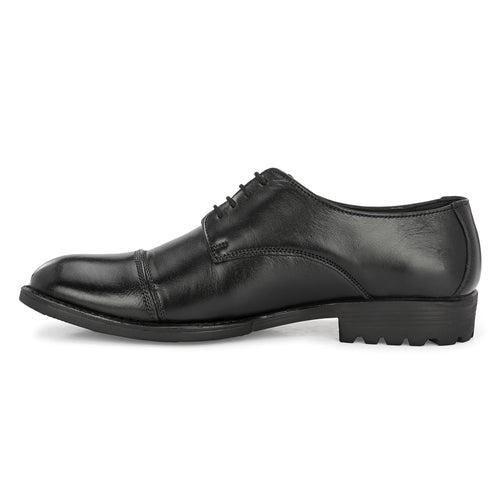 Eego Italy Genuine Leather Padded Cap Toes Shoes