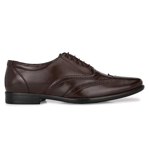 Eego Italy Light Weight Genuine Leather Lace Up Brogue Formal Shoes