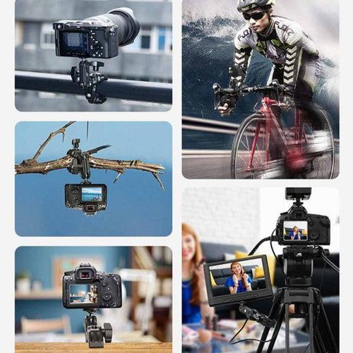 Mini Tripod Clamp Mount Stand for DSLRs Action Cameras and Smart Phones-Super Sturdy & Versatile