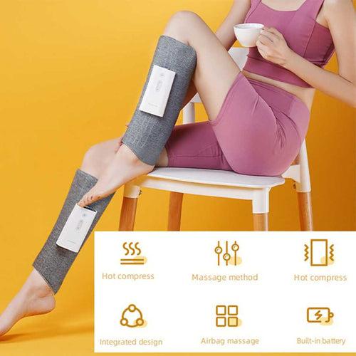 Wireless Leg Calf Massager with 3 Level Heat and Compression for Max Relief