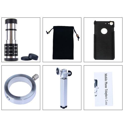 12x Optical Zoom Mobile Lens Kit Telescope Lens with Tripod, Back case/Cover compatible with iPhone 11 Max