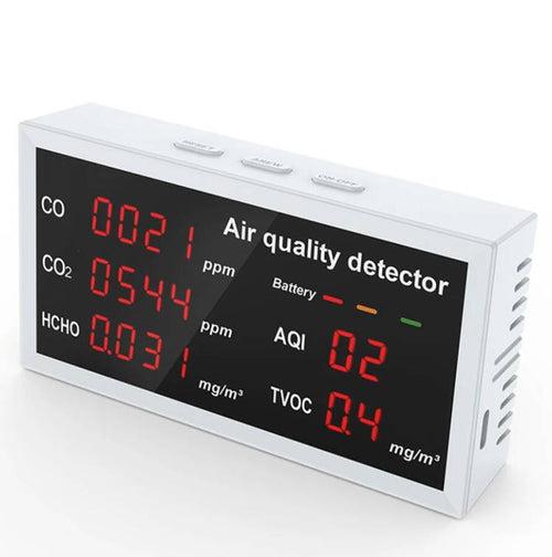 Smiledrive Air Quality Monitor Harmful Gas Detector CO2 TVOC HCHO Tester Indoor Home Office
