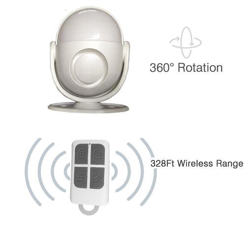 PIR Motion Sensor Alarm Long Range Wireless Infrared Motion Detector for Home and Office with remote