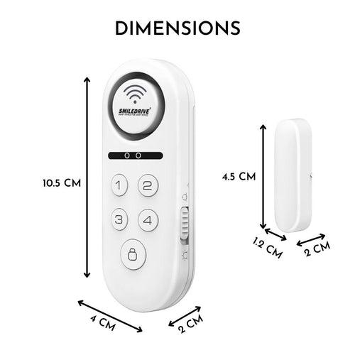 Smart Door Window Open Sensor Alarm WiFi Security System for Home Office with Phone App Alerts and 120dB loud Siren