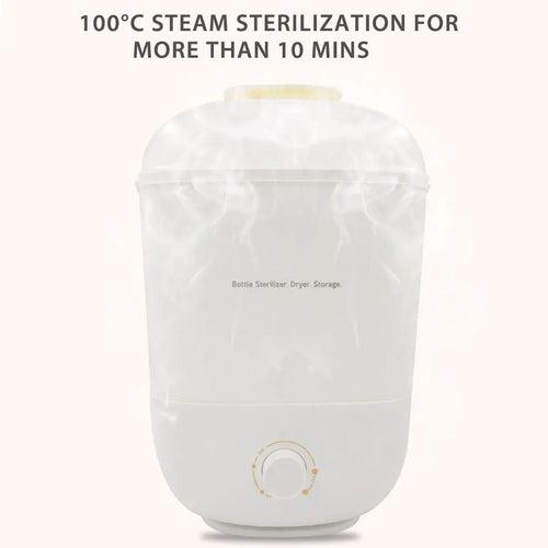 Baby Bottle Steam Sterilizer Dryer kills 99.9% germs and bacteria of Pacifiers, Toys, Tableware Accessories