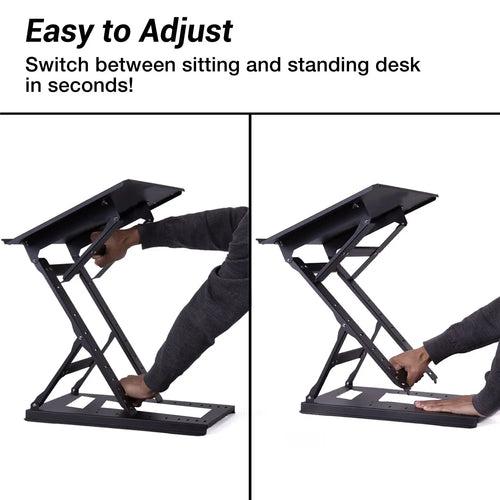 Laptop Standing Desk Table Stand with Adjustable Height & Angle Options - Made in India