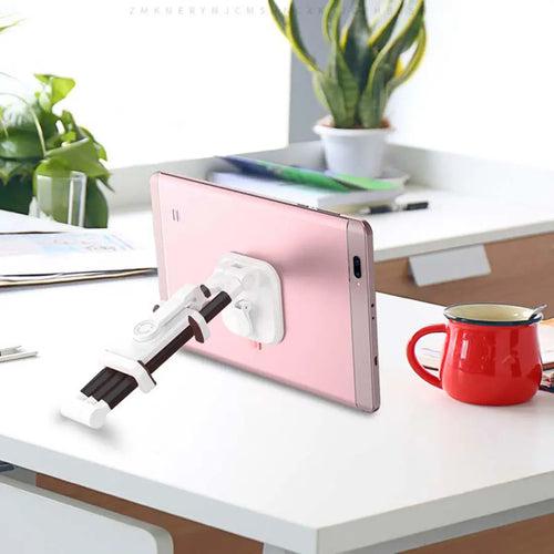 Mobile Holder Stand for Desk Car Adjustable Selfie Stick Tripod with Suction Cup