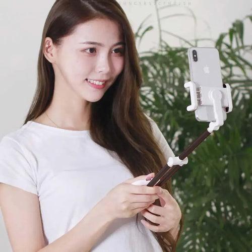 Mobile Holder Stand for Desk Car Adjustable Selfie Stick Tripod with Suction Cup