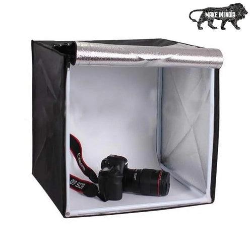 Portable Photo Booth Light Box Product Photography 43 CM Studio with 2 LED Lights-Made in India