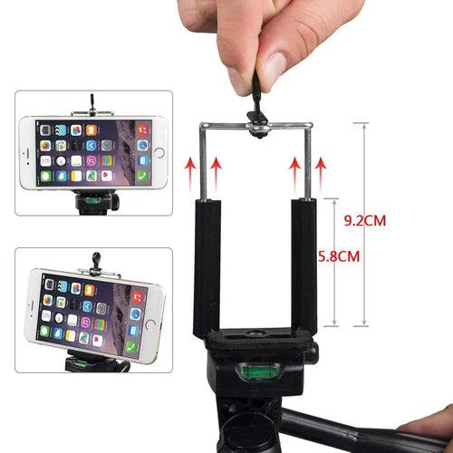 Smiledrive 105 cm Portable Tripod Stand Holder for Mobile Phones & Camera, Photo/Video Shoot