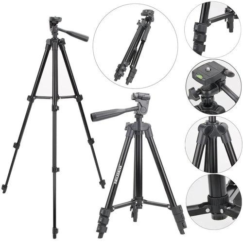 Smiledrive 105 cm Portable Tripod Stand Holder for Mobile Phones & Camera, Photo/Video Shoot