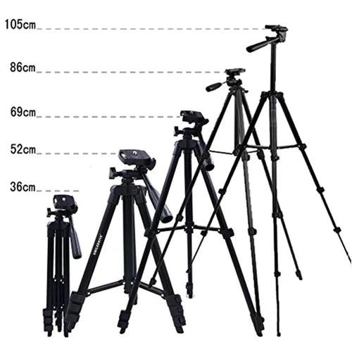 Smiledrive 105 cm Portable Tripod Stand Holder for Mobile Phones & Camera, Photo/Video Shoot