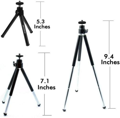 Smiledrive Expandable Long Universal Mobile Tripod - 360 Degrees Rotatable