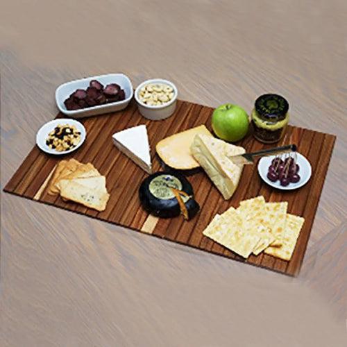 Teakwood Sofa Armrest Tray Couch Table Mat for Drinks Snacks - Made in India