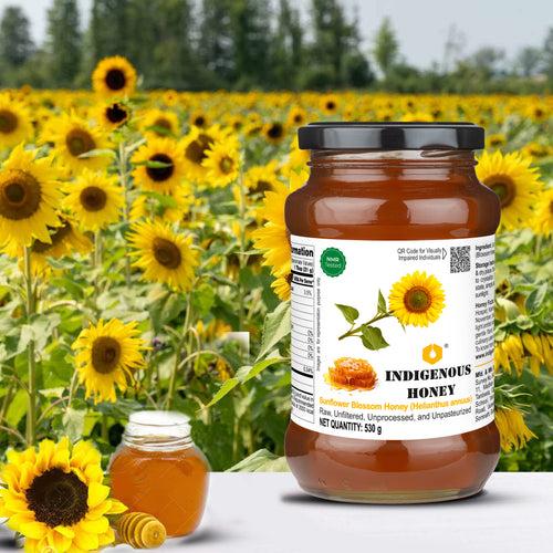 Natural Sunflower Honey | Unprocessed & Pure | Indigenous Honey