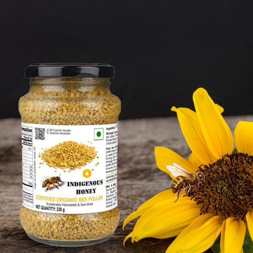 Pure Natural Organic Bee Pollen sourced from beehive 230 g