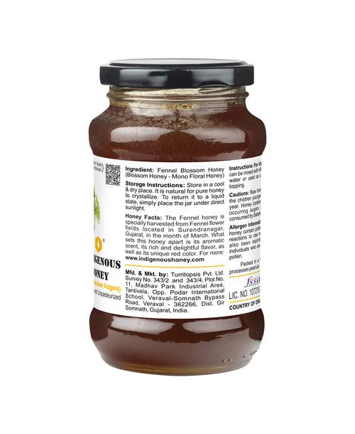 Natural Raw Fennel Honey - Unpasteurized, Unfiltered Delight