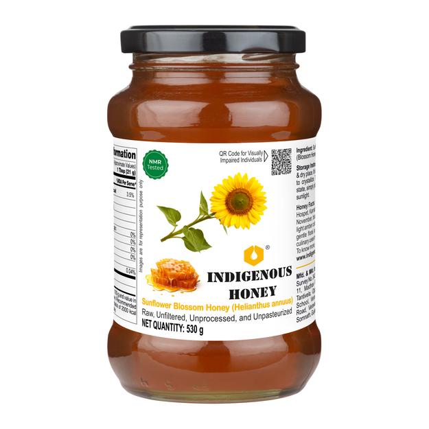 Natural Sunflower Honey | Unprocessed & Pure | Indigenous Honey