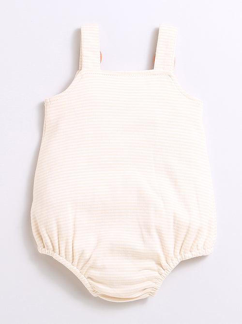 Sleeveless Bear Bodysuit For Unisex Baby.