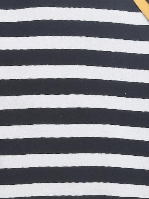 Black Stripe Lap Top With Bloomer/Top & Bottom Sets For Baby Boy