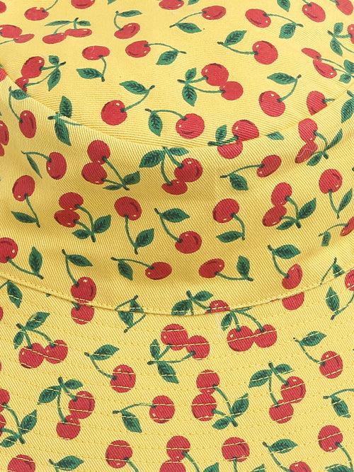 Tomato Print Reversible Hat For Girls