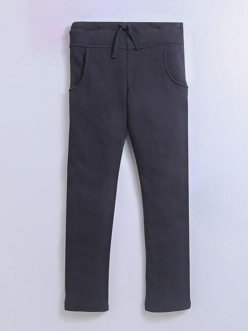 Fleece Black Track Pant/Legging for Boys