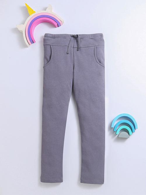 Fleece Grey Track Pant/Legging for Boys