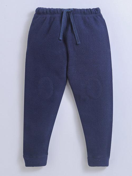 Polar-Fleece Blue Color Trackies/Trackpant/Legging For Baby Boys