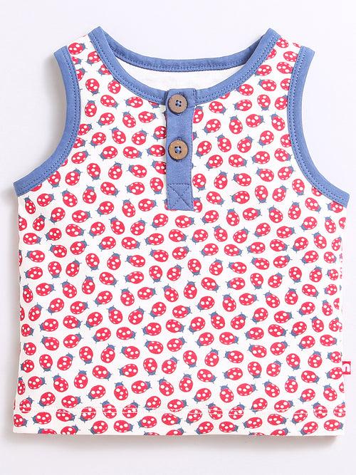 Printed Top With Matching Shorts/Top & Bottom Sets For Unisex Kids