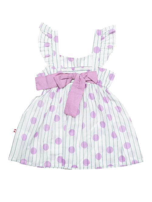 Sleeveless White Dress For Baby & Kid Girls.