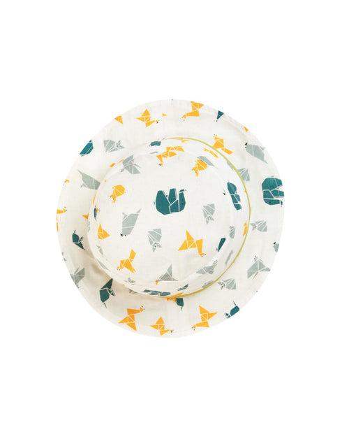 Cotton Printed Crown Hat For Baby Infant Boy