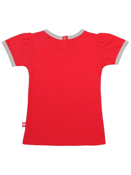 Round Neck Short Sleeve T-Shirts for Baby Girl (Pack of Two)