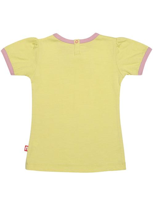 Short Sleeve Round Neck T-Shirt (Pack of 2) For Baby Girls