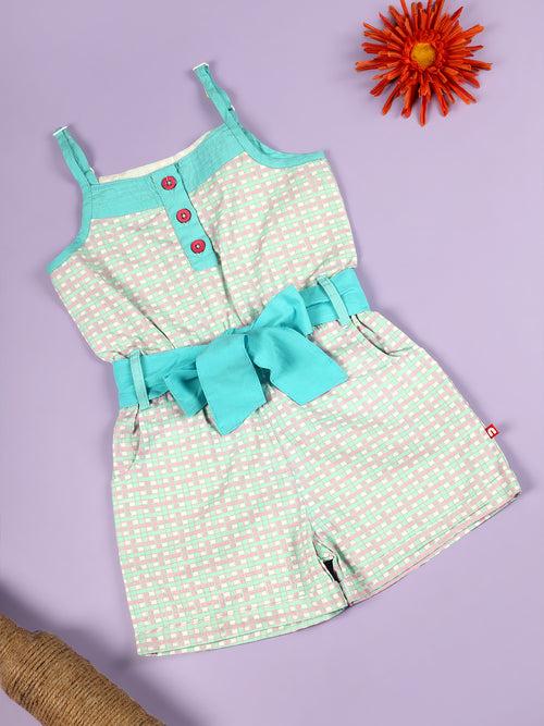 Singlet Jumpsuit Dress For Baby Girls