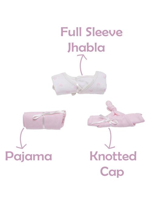 Essentials Gift Sets (Pack Of 3) For Newborn Baby Girls