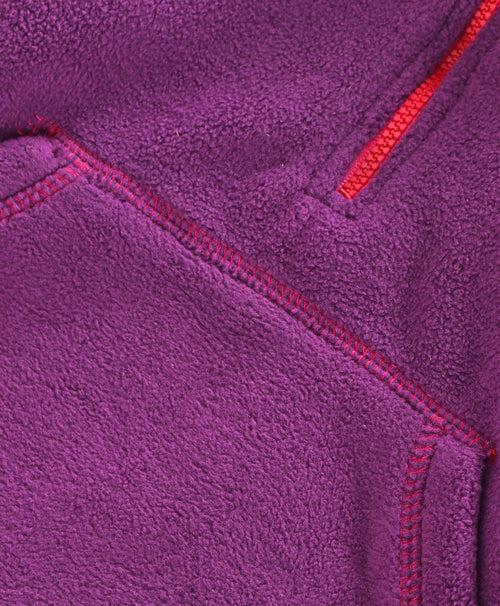 Polar-Fleece High Collar Purple Color Sweatshirt for Kids