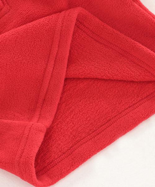 Polar-Fleece Red Hoddie Sweatshirt For Unisex Baby