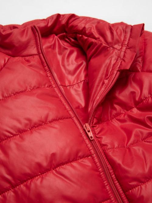 Red Puffer Jacket for Unisex Kids (Kids Boy & Kids Girl)