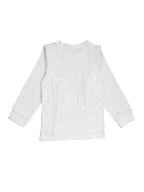 White Color Warmer Thermal Vest For Unisex Kids (Boy & Girls)