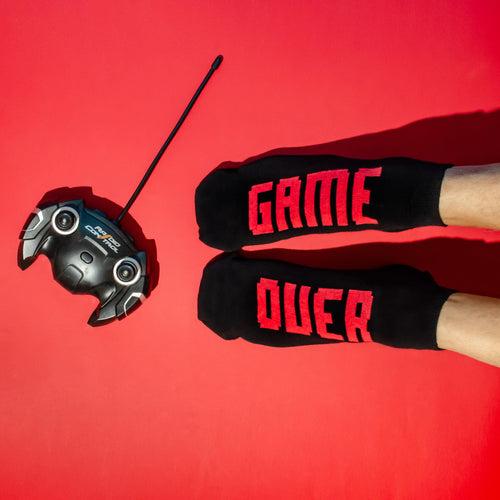 Game Over | Black Ankle Unisex Socks | 1 Pair
