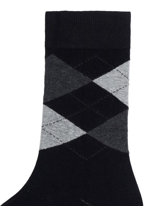 Classic Argyle Socks - Black