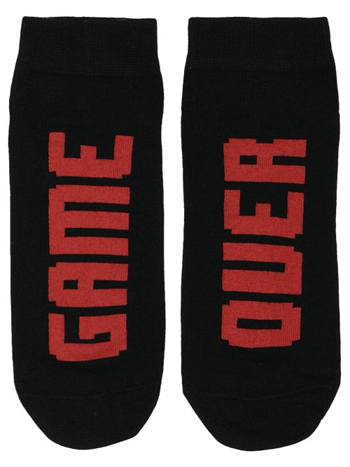Game Over | Black Ankle Unisex Socks | 1 Pair